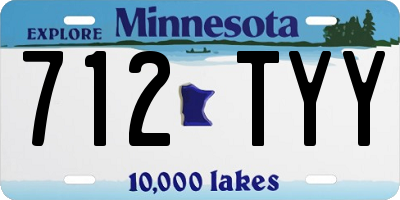 MN license plate 712TYY