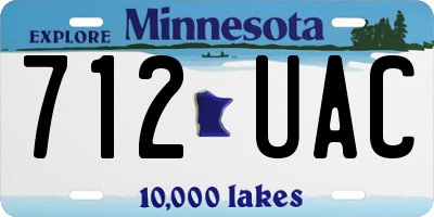MN license plate 712UAC