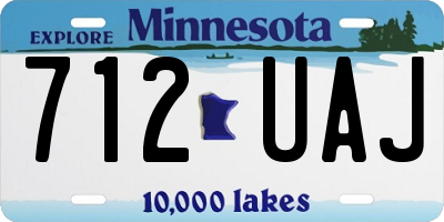 MN license plate 712UAJ
