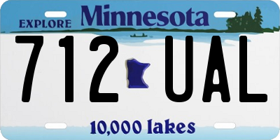 MN license plate 712UAL