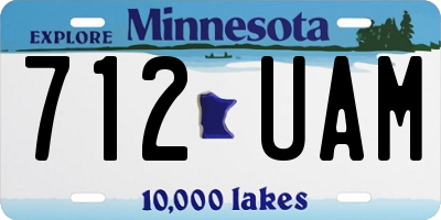 MN license plate 712UAM