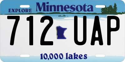 MN license plate 712UAP