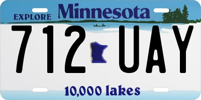 MN license plate 712UAY