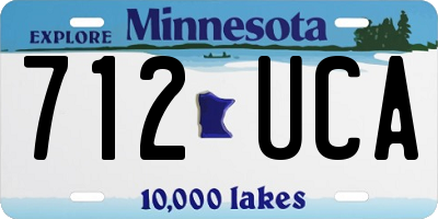 MN license plate 712UCA