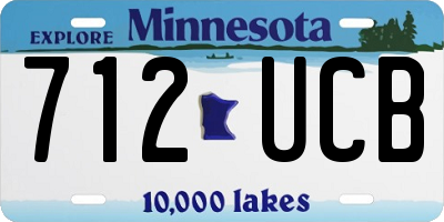 MN license plate 712UCB