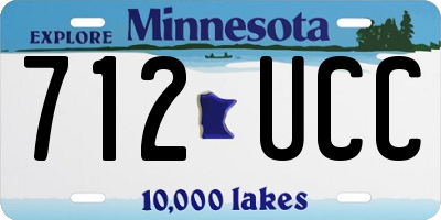 MN license plate 712UCC