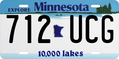 MN license plate 712UCG