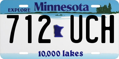 MN license plate 712UCH