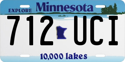 MN license plate 712UCI