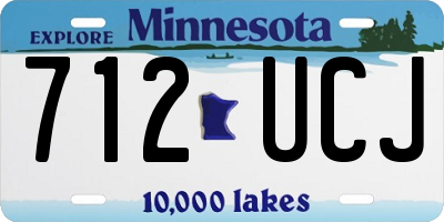 MN license plate 712UCJ