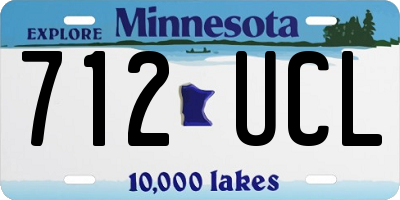 MN license plate 712UCL