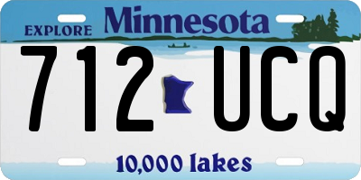 MN license plate 712UCQ