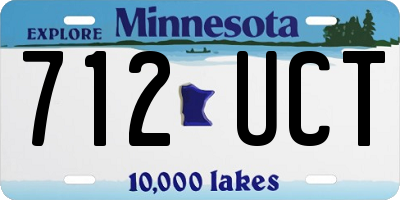 MN license plate 712UCT