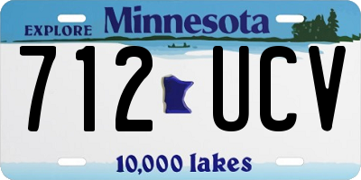 MN license plate 712UCV