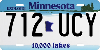 MN license plate 712UCY