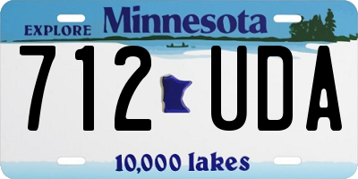 MN license plate 712UDA