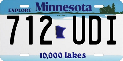 MN license plate 712UDI
