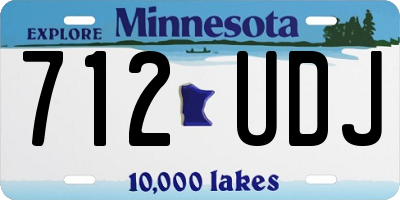 MN license plate 712UDJ