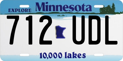 MN license plate 712UDL