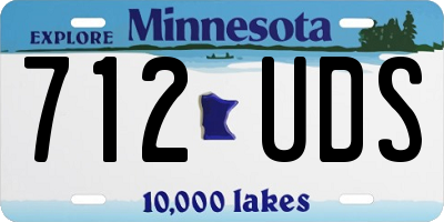 MN license plate 712UDS