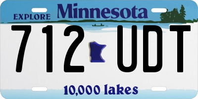 MN license plate 712UDT
