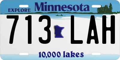 MN license plate 713LAH
