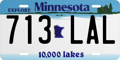 MN license plate 713LAL