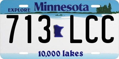 MN license plate 713LCC