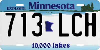 MN license plate 713LCH