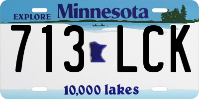 MN license plate 713LCK