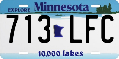 MN license plate 713LFC