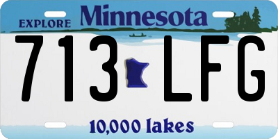 MN license plate 713LFG