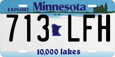 MN license plate 713LFH