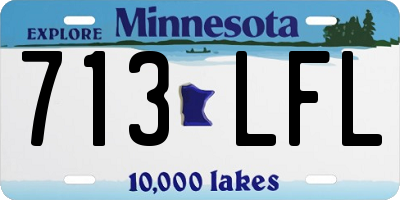 MN license plate 713LFL