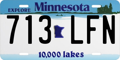 MN license plate 713LFN