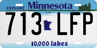 MN license plate 713LFP