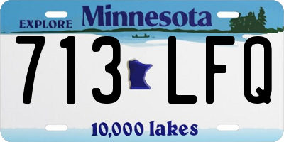 MN license plate 713LFQ