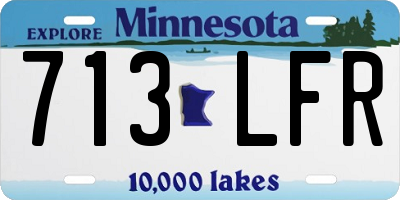 MN license plate 713LFR