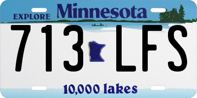 MN license plate 713LFS