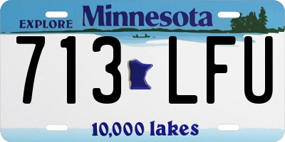 MN license plate 713LFU
