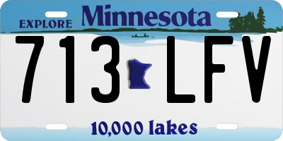 MN license plate 713LFV