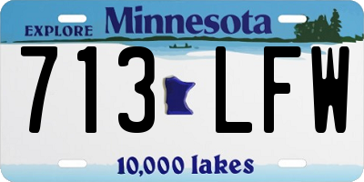 MN license plate 713LFW