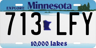 MN license plate 713LFY