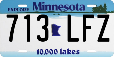 MN license plate 713LFZ