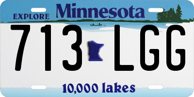 MN license plate 713LGG