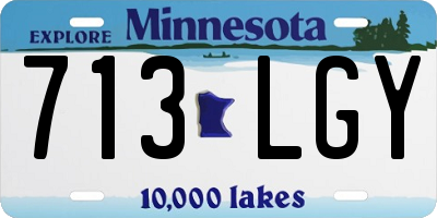 MN license plate 713LGY