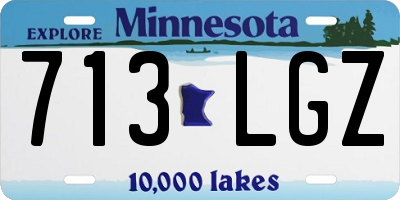 MN license plate 713LGZ