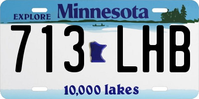 MN license plate 713LHB
