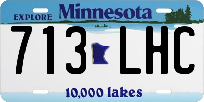 MN license plate 713LHC
