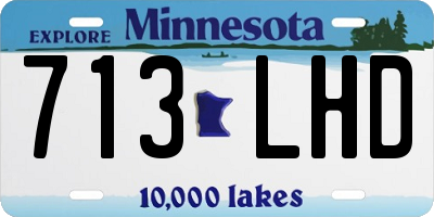 MN license plate 713LHD
